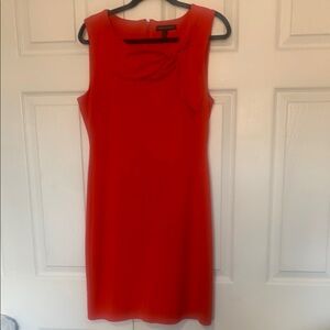 Banana Republic Vibrant orange Midi Dress